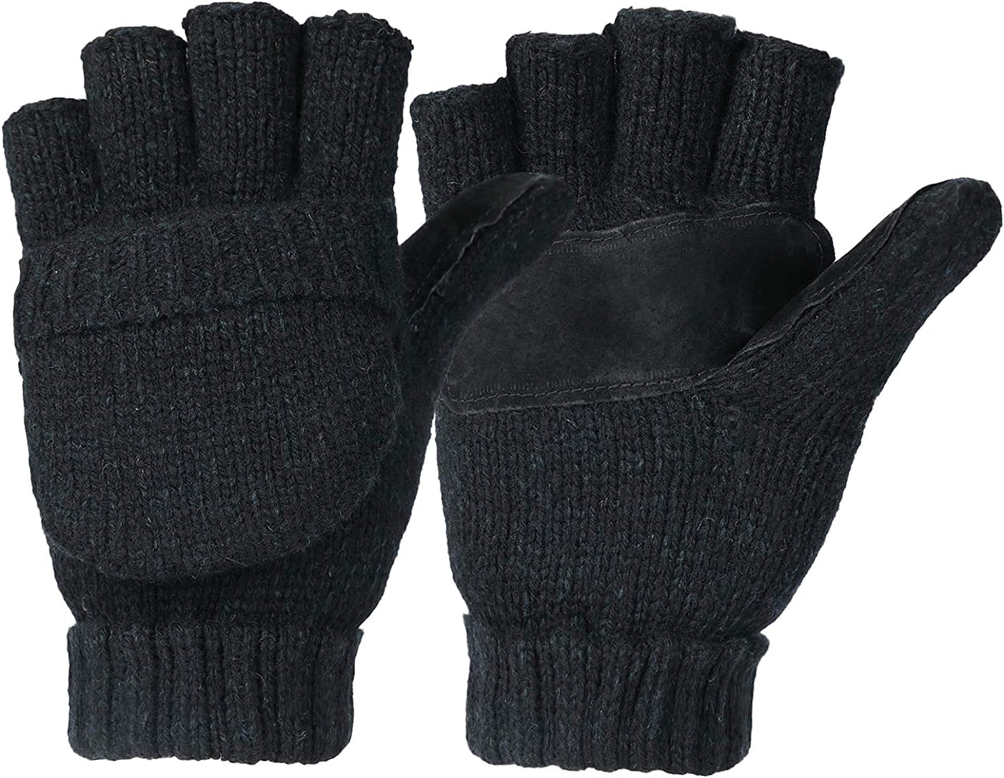 Metog Suede Thinsulate Thermal Insulation Mittens Apparel & Accessories > Clothing Accessories > Gloves & Mittens Metog Black Regular