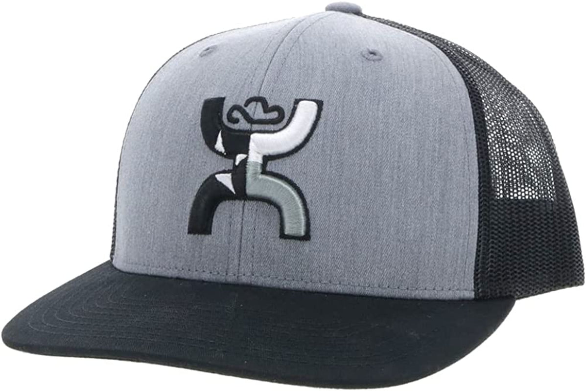 HOOEY Texican Adjustable Snapback Hat Apparel & Accessories > Clothing Accessories > Hats HOOEY Grey/Black