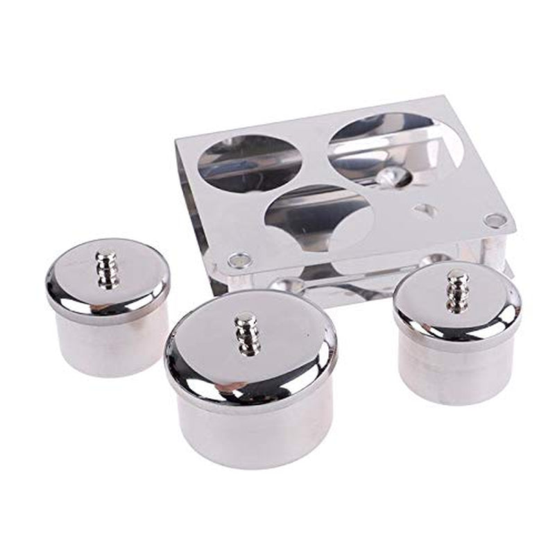 PIAOPIAONIU 3 Pieces Nail Art Equipment Cup Bowls Stainless Steel Acrylic Liquid Powder Cup Stainless Steel Nail Powder Holder Container with Lids for Nail Art Tools Health & Beauty > Personal Care > Cosmetics > Cosmetic Tools > Nail Tools PIAOPIAONIU