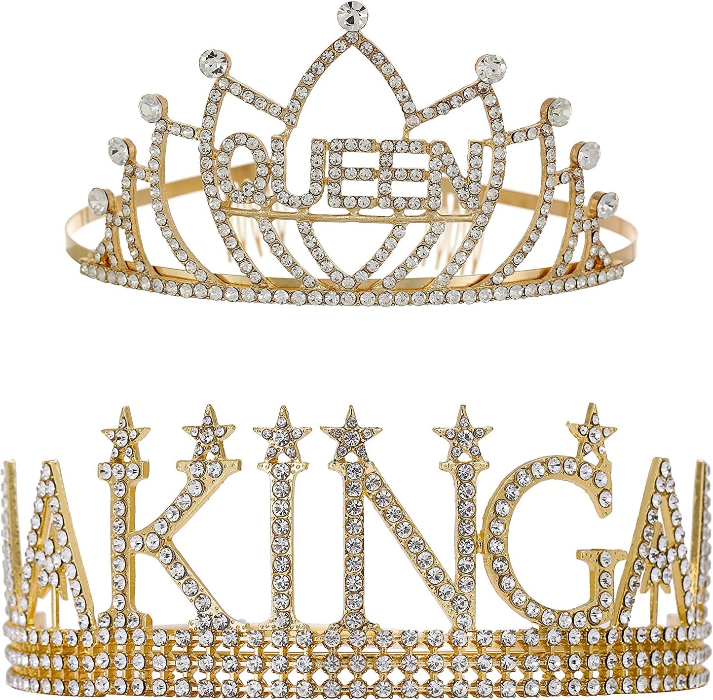 King'S Crown and Queen'S Tiara, Prom King and Prom Queen Sash -Costume Prom Accessories Apparel & Accessories > Clothing Accessories > Sashes ANWNK