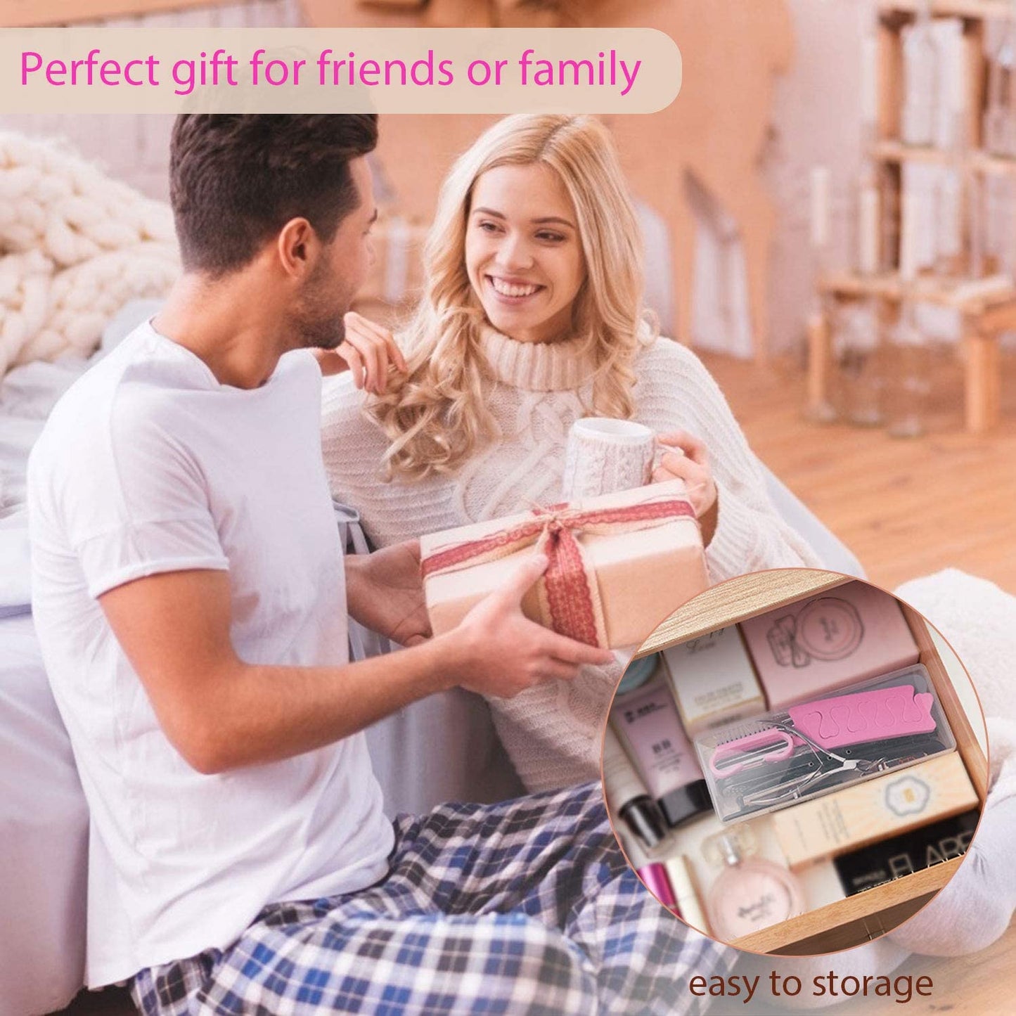 Professional Pedicure Kit 20 in 1, UOWGA Stainless Steel Foot Rasp Foot Peel and Callus Clean Feet Dead Skin Tool Set Nail Clipper Included - Self Care Gifts for Women Health & Beauty > Personal Care > Foot Care UOWGA