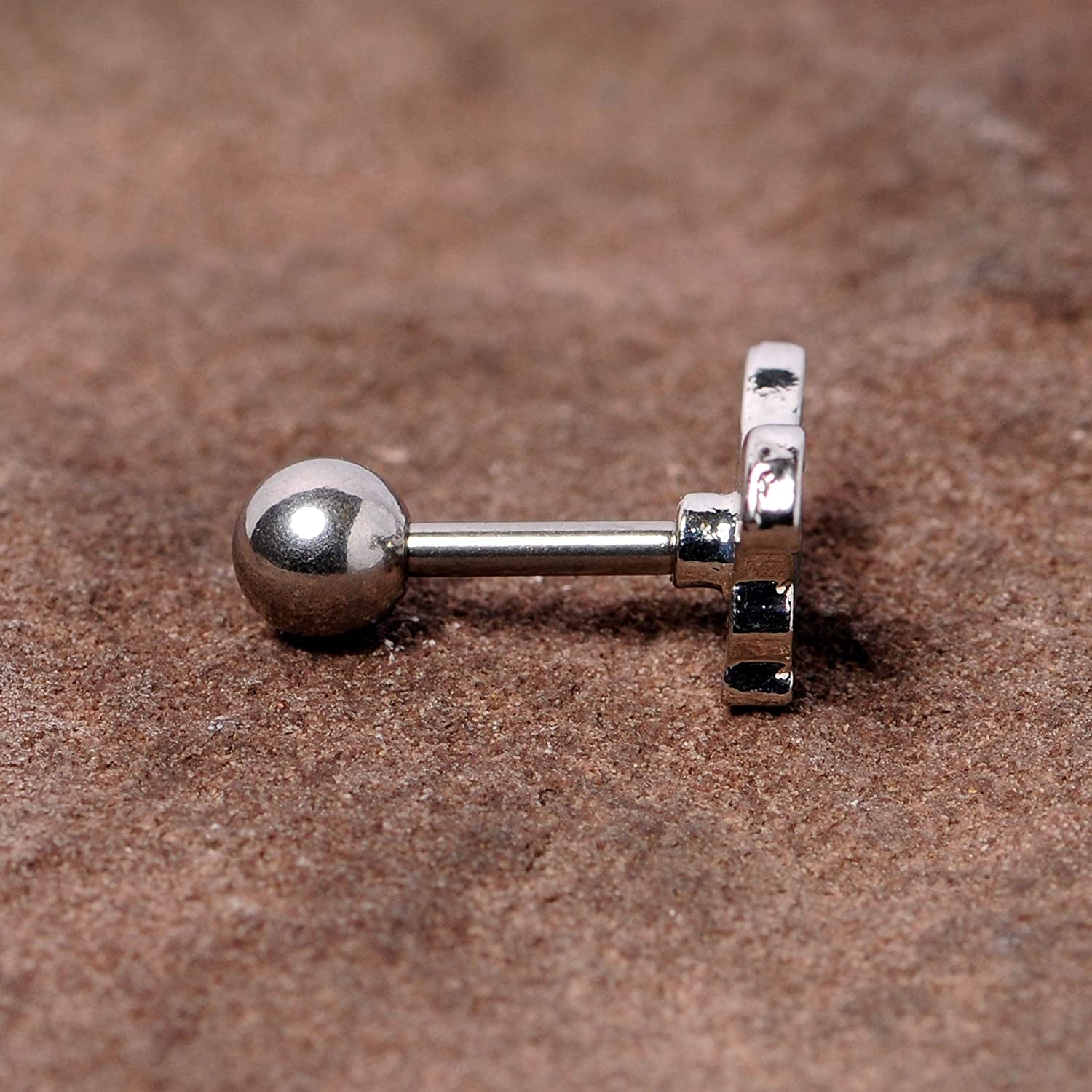 Body Candy 16G Womens 316L Stainless Steel Green Dinosaur Cartilage Earring Helix Tragus Jewelry 1/4" Apparel & Accessories > Jewelry > Body Jewelry Body Candy