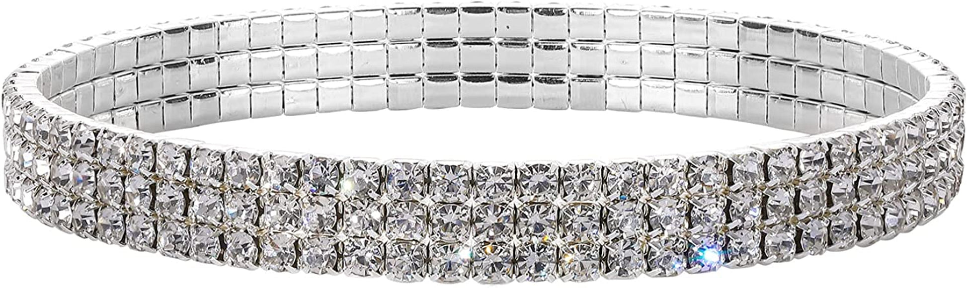 Kiokioa Charm Anklets for Women Crystal Rhinestone Stretch Tennis Anklet Elastic Anklet Apparel & Accessories > Jewelry > Anklets Xuanhe Wu