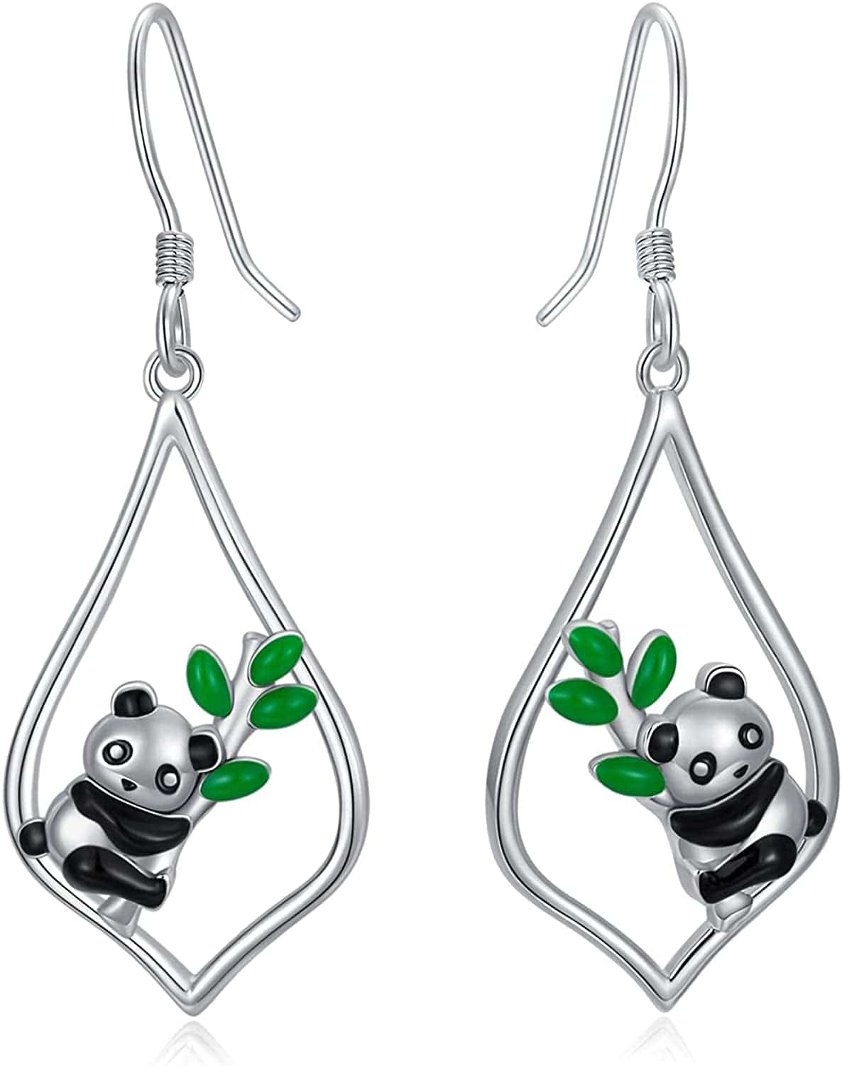 925 Sterling Silver Bee/Hummingbird/Cardinal/Giraffe Drop Dangle Earrings Jewelry Gifts for Women Friends Panda