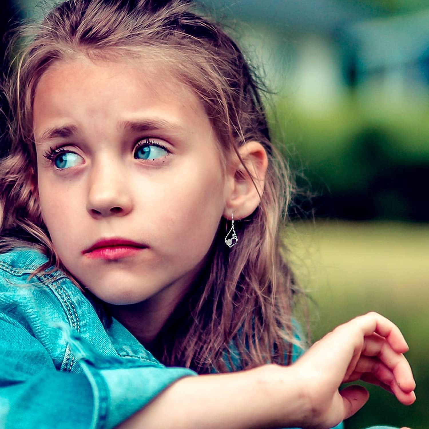 925 Sterling Silver Bee/Hummingbird/Cardinal/Giraffe Drop Dangle Earrings Jewelry Gifts for Women Friends