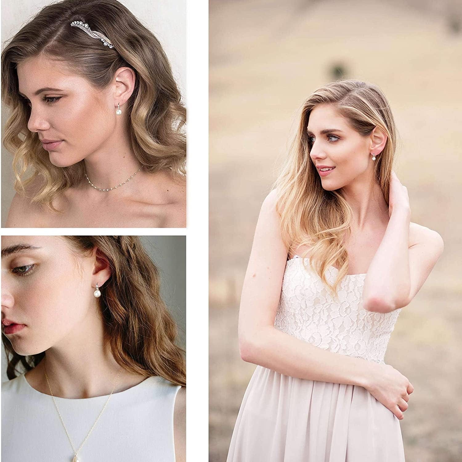 925 Sterling Silver Hoop Handpicked AAA+ Quality 7.5-8Mm White Freshwater Cultured Pearl Dangle Drop Earrings Jewelry for Women Girls Apparel & Accessories > Jewelry > Earrings PEARLADA