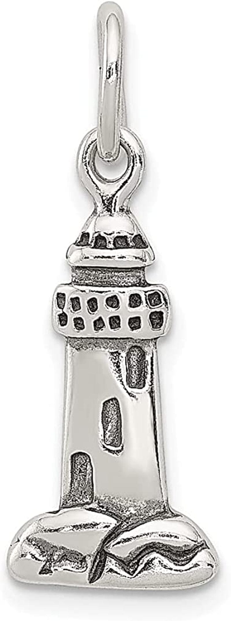 925 Sterling Silver Lighthouse Charm Necklace Pendant Seashore Fine Jewelry for Women Gifts for Her