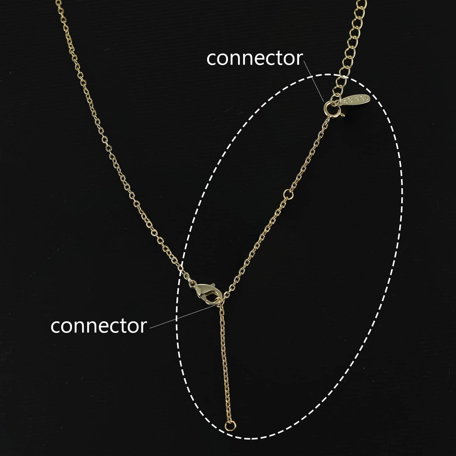 925 Sterling Silver Necklace Extenders Adjustable Extension Chain for Necklace Bracelet Anklet 2 Pcs Apparel & Accessories > Jewelry > Anklets VOLUKA