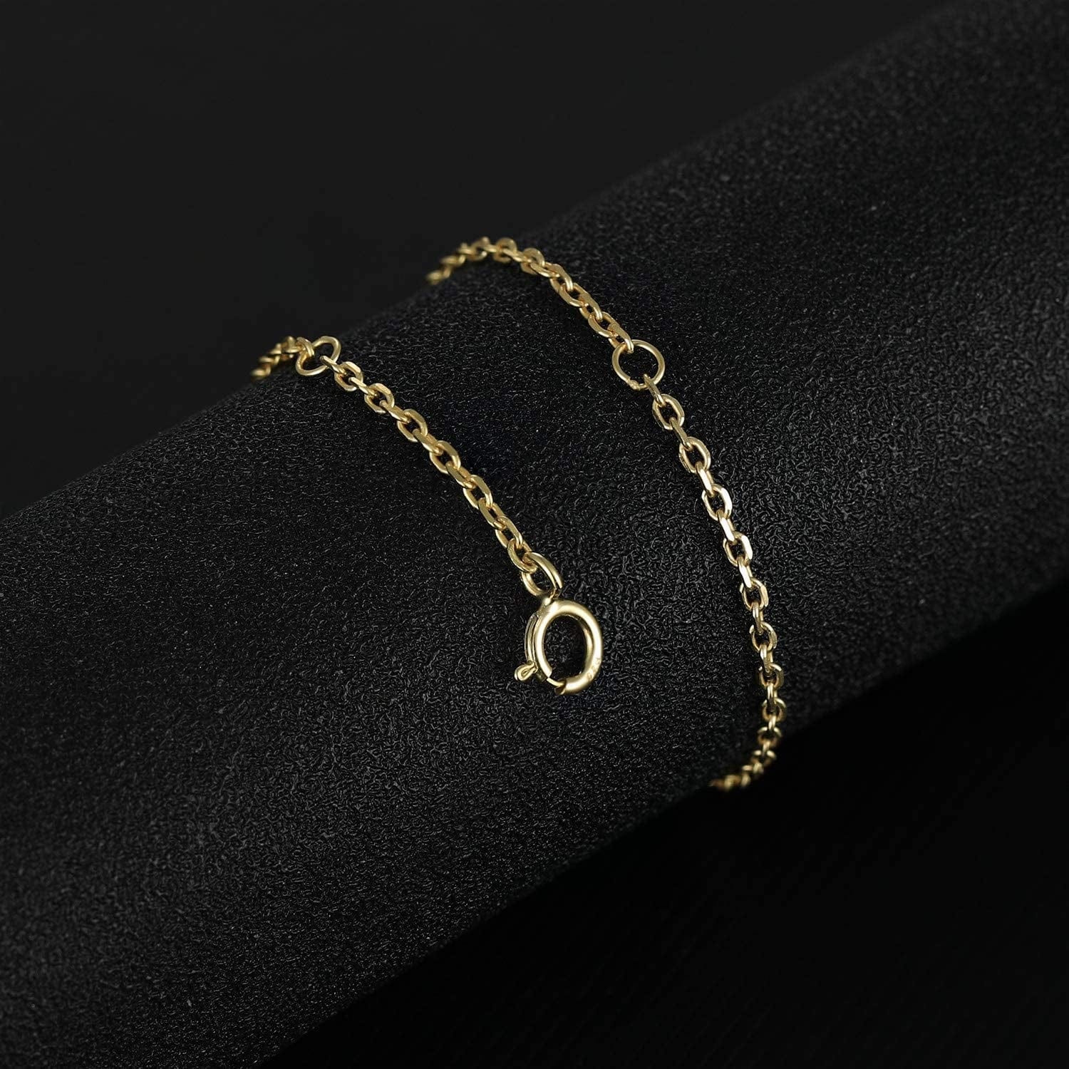 925 Sterling Silver Necklace Extenders Adjustable Extension Chain for Necklace Bracelet Anklet 2 Pcs Apparel & Accessories > Jewelry > Anklets VOLUKA