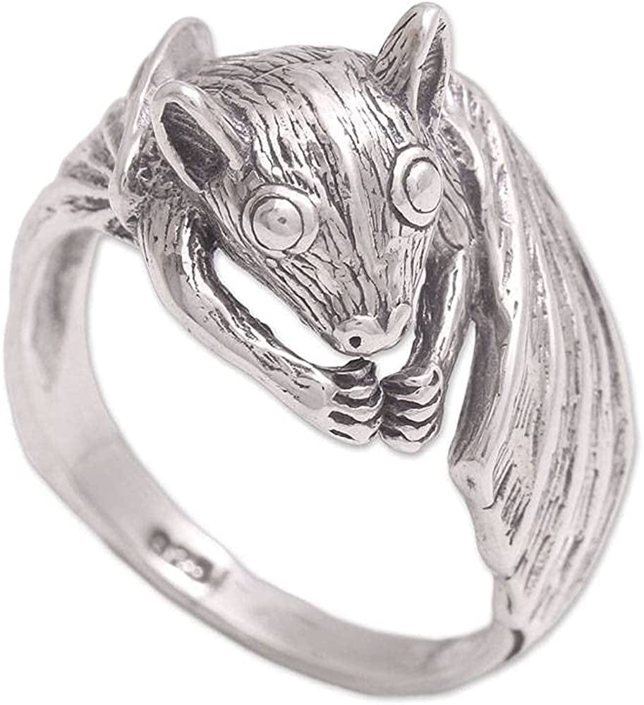 .925 Sterling Silver Ring, Beautiful Bat'