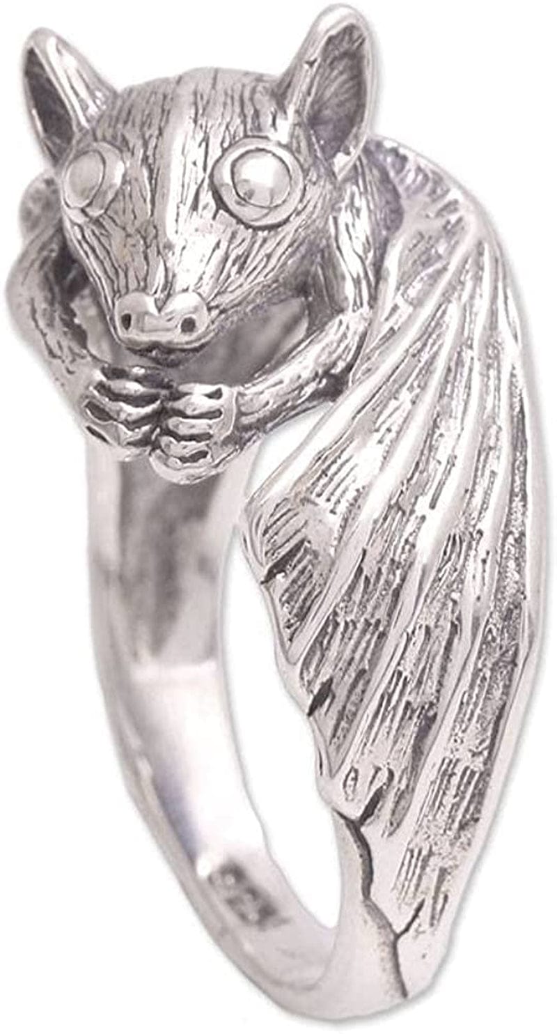 .925 Sterling Silver Ring, Beautiful Bat' 8