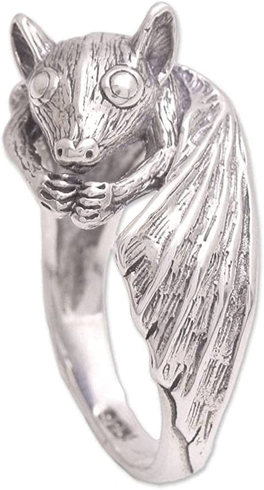 .925 Sterling Silver Ring, Beautiful Bat' 8