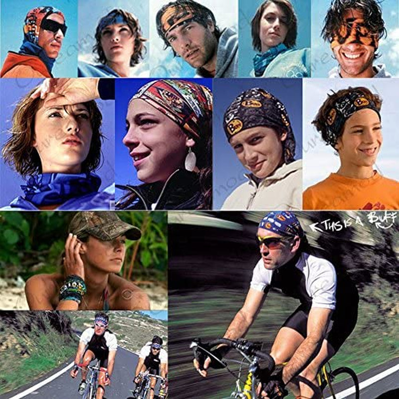 Oureamod Wide Headbands for Men and Women Athletic Moisture Wicking Headwear for Sports,Workout,Yoga Multi Function (Fantasy) Apparel & Accessories > Clothing Accessories > Headwear Oureamod