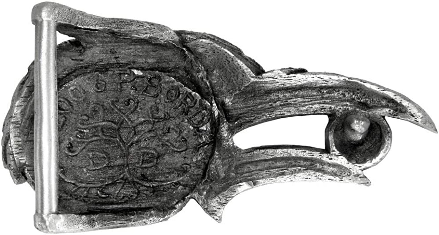 Pewter Celtic Knot Raven Belt Buckle Apparel & Accessories > Clothing Accessories > Belt Buckles Dryad Design