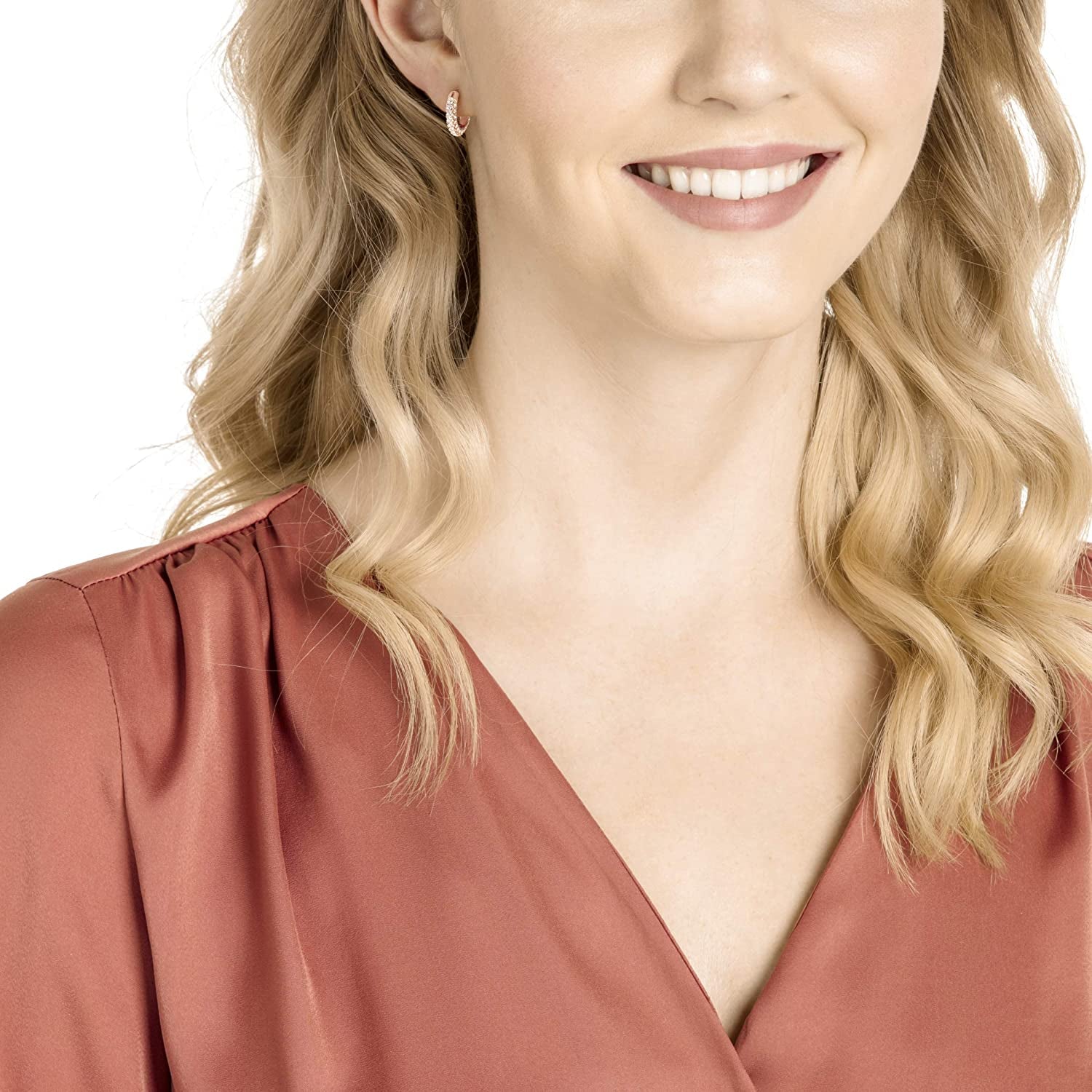 Swarovski Stone Crystal Pierced Hoop Earring Jewelry Collection Apparel & Accessories > Jewelry > Earrings SWAROVSKI