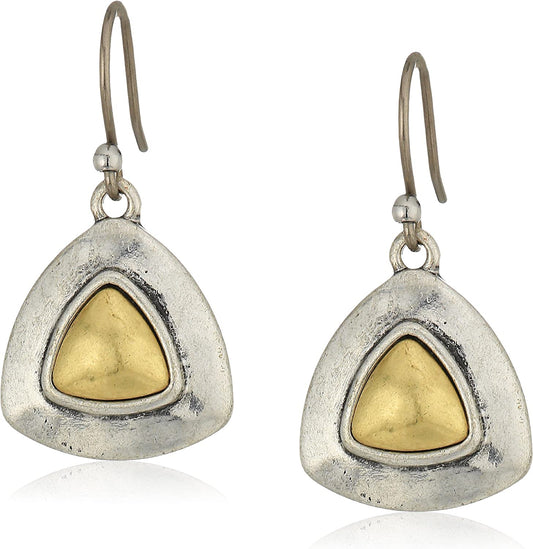 Lucky Brand Two Tone Drop Earrings Apparel & Accessories > Jewelry > Earrings Lucky Brand Jewelry