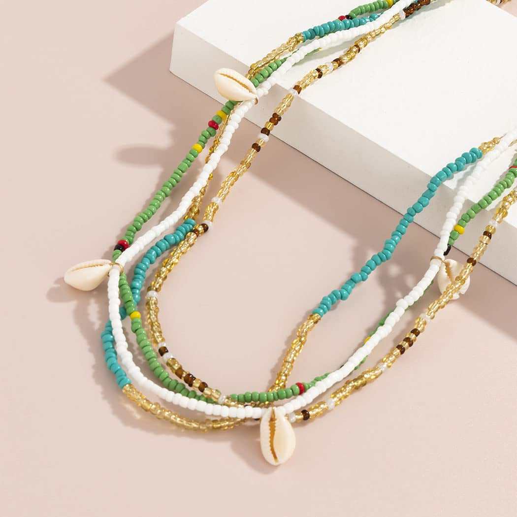 Generic Boho Belly Chain Fashion Beaded Body Chain Shell Body Chain Jewelry for Women and Teen Girl Apparel & Accessories > Jewelry > Body Jewelry Generic