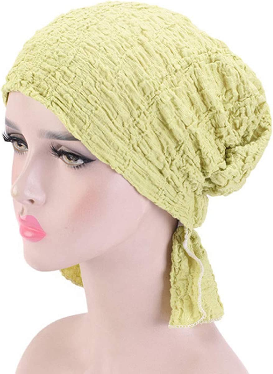 Ever Fairy 3 Colors Chemo Cancer Head Scarf Hat Cap Ethnic Cloth Print Turban Headwear Women Stretch Flower Muslim Headscarf (3 Pack-C) Apparel & Accessories > Clothing Accessories > Headwear Ever Fairy