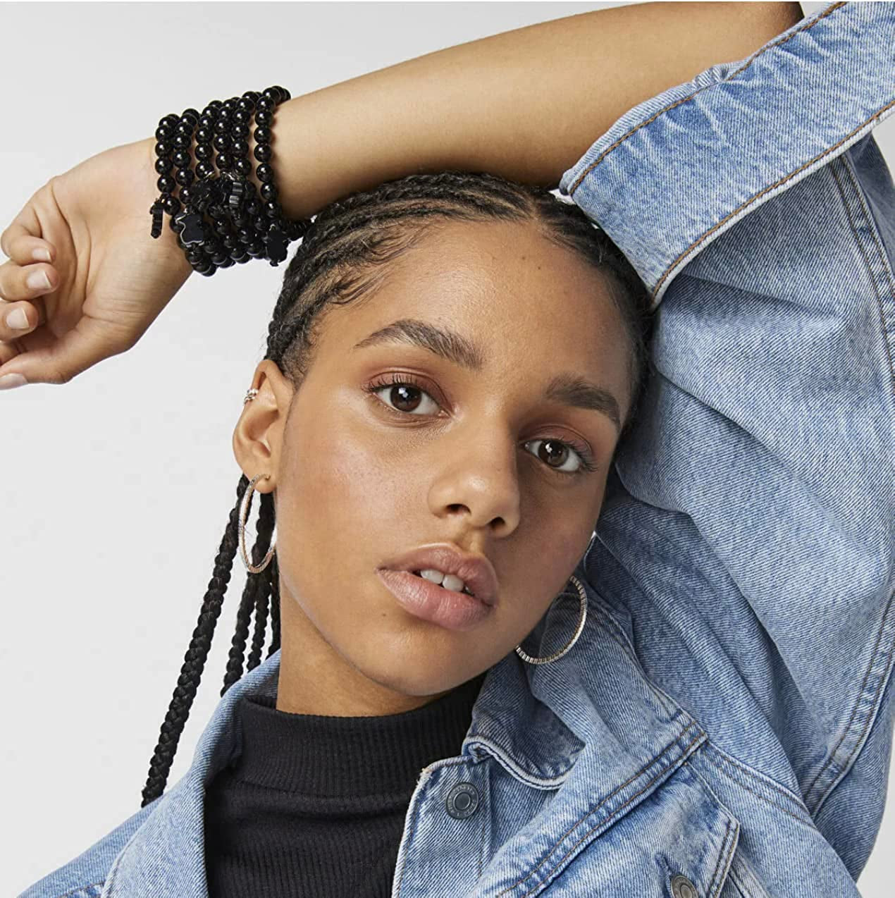 TOUS Jewelry Icon Black and White with Bear Stretch Bracelet Apparel & Accessories > Jewelry > Bracelets TOUS Jewelry