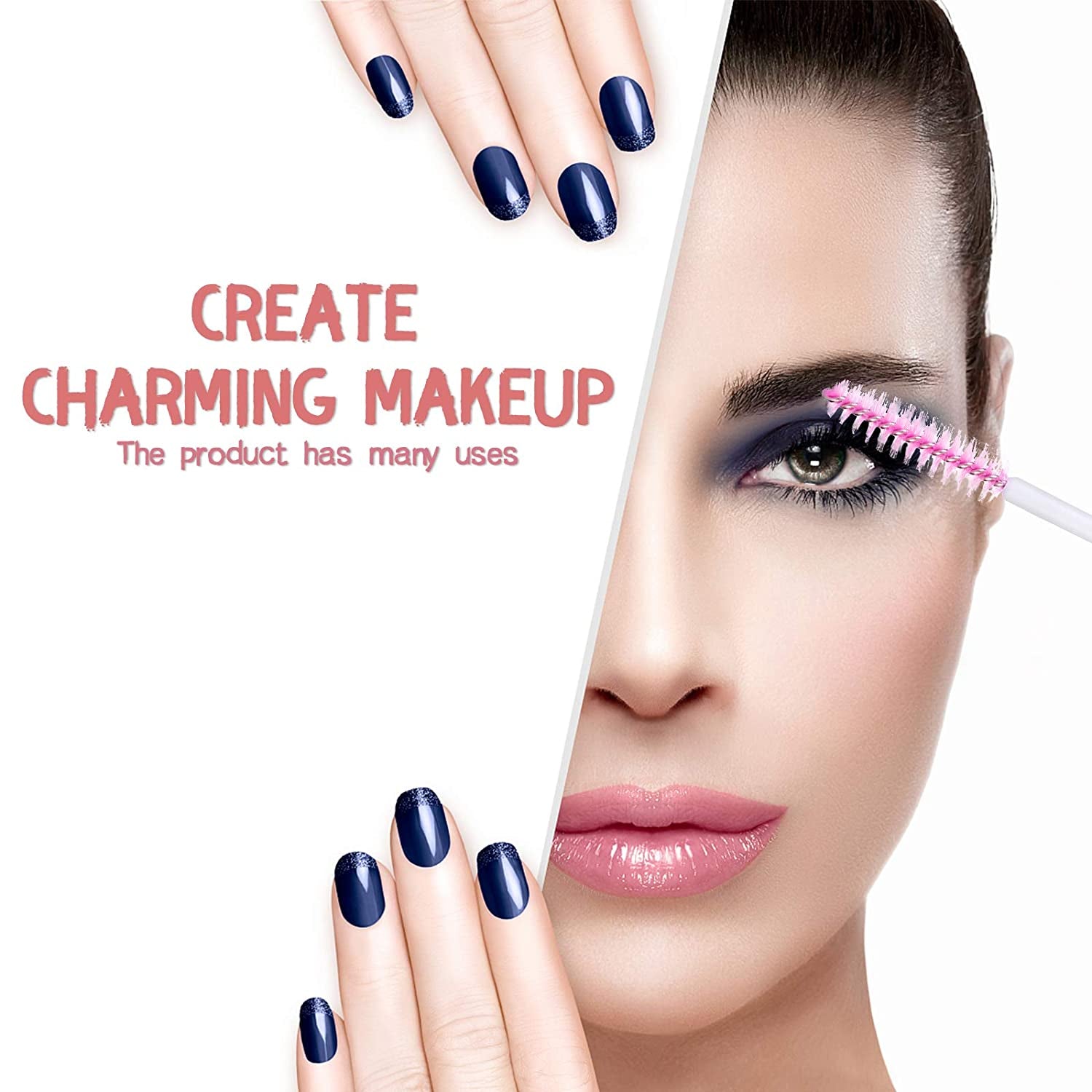 Dming 10Pcs Eyelash Brush Lash Wand Makeup Tool Eyelash Extension Supplies Cleaning Brush Diamond Mascara Mix Color Health & Beauty > Personal Care > Cosmetics > Cosmetic Tools > Makeup Tools Dming