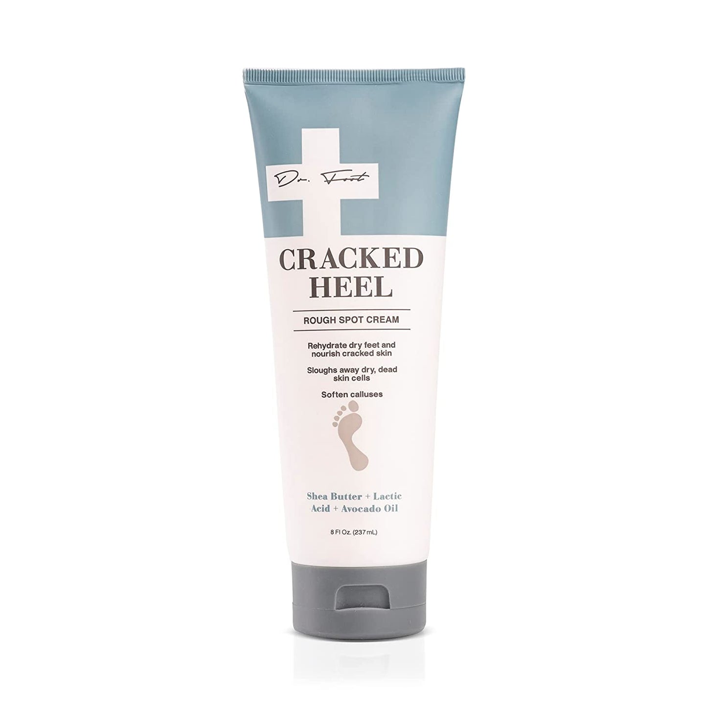 Dr. Foot Cracked Heel Moisturizer Foot Cream Skincare Lotion. Moisturizing Skin Care Lotion W/ Shea Butter & Lactic Acid Helps Heal Cracked Heels, Dry Skin on Feet, & Soften Calluses, Large 8 Fl Oz Health & Beauty > Personal Care > Foot Care Dr. Foot Cracked Heel Foot Lotion 8 Fl Oz (Pack of 1)
