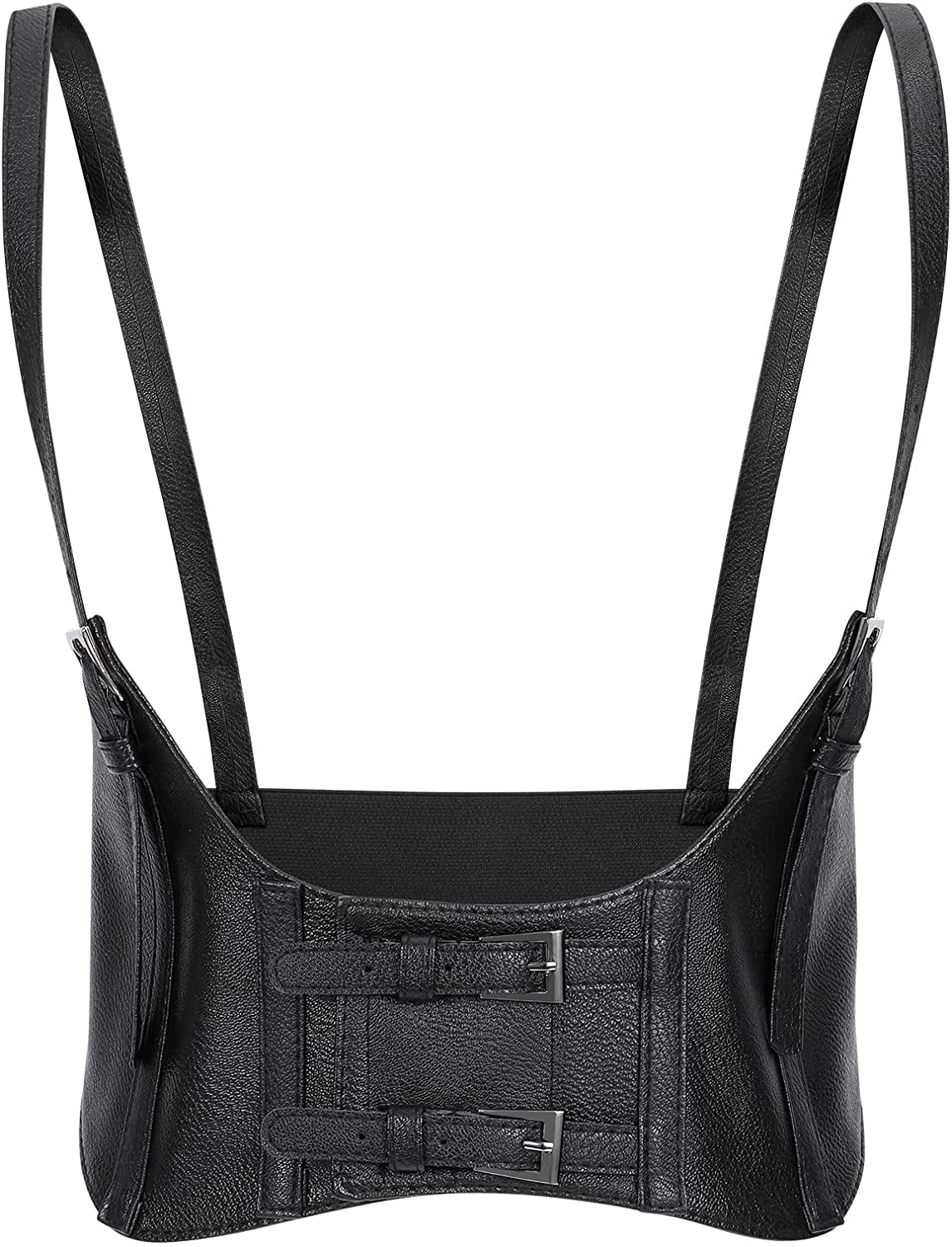 LEACOOLKEY Women Fashion Body Waist Belt Steampunk Underbust Corset Belt for Dress Apparel & Accessories > Clothing Accessories > Belts LEACOOLKEY A-black Under bust girth 26"-31"