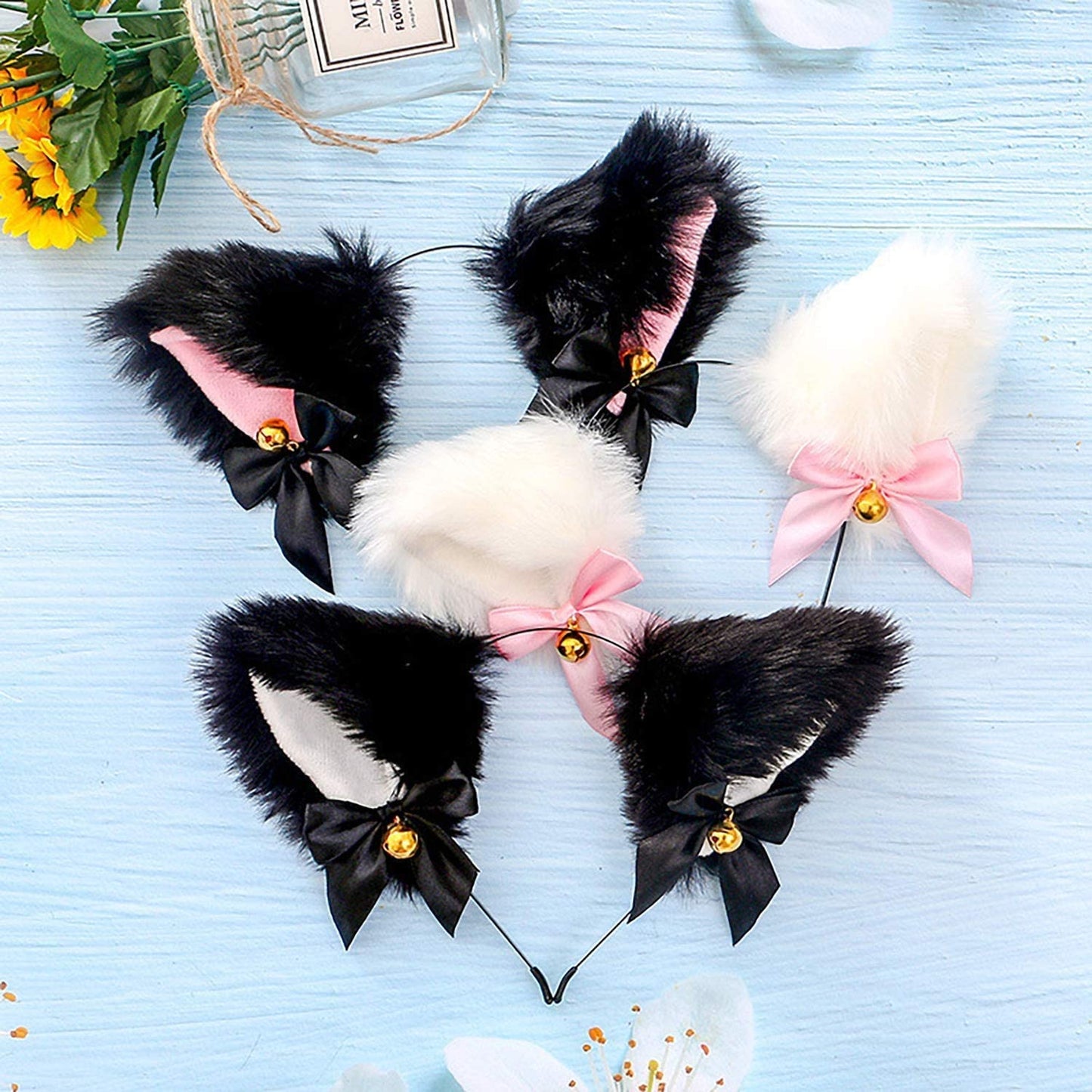 Faylay Cosplay Girl Plush Furry Cat Ears Headwear Accessory for Cam Girl Party Apparel & Accessories > Clothing Accessories > Headwear Faylay