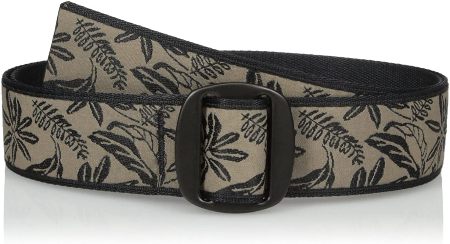 Bison Designs Women'S Manzo Belt with Anodized Aluminum Buckle Apparel & Accessories > Clothing Accessories > Belts Bison Designs LLC Black/Tan Medium/38-Inch