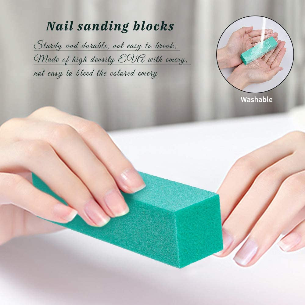 Nail Files and Buffers,Morgles Professional Manicure Tools 6Pcs Rectangular Nail Buffer Blocks 6Pcs 100/180 Grit Nail File 2Pcs Brush for Natural Acrylic Nails,14-Pack(Multi-Colored) Health & Beauty > Personal Care > Cosmetics > Cosmetic Tools > Nail Tools MORGLES