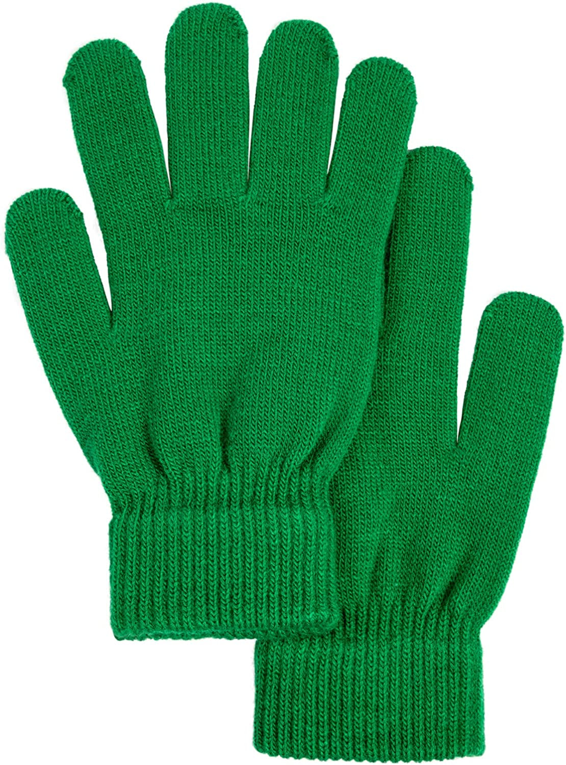 Simplicity Men/Women Winter Classic Solid Colored Knit Gloves Apparel & Accessories > Clothing Accessories > Gloves & Mittens Simplicity 38_lime