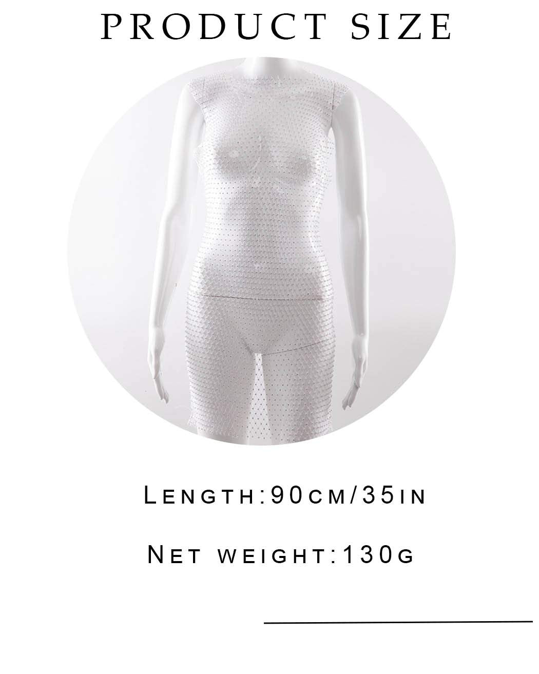 Jeweky Halloween Crystal Bra Chain Clothing White Body Chains Biniki Summer Beach Nightclub Rave Body Accessories Jewelry for Women and Girls Apparel & Accessories > Jewelry > Body Jewelry Artist Unknown