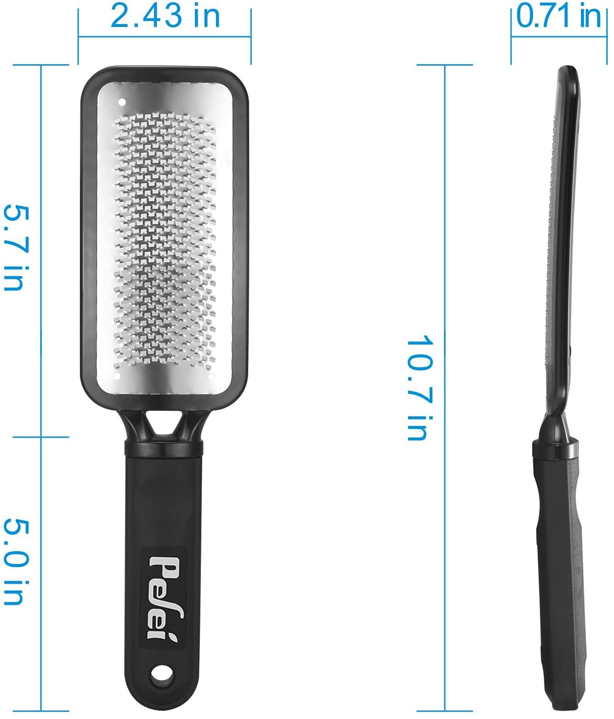 Colossal Pedicure Rasp Foot File, Professional Foot Care Pedicure Stainless Steel File to Removes Hard Skin, Can Be Used on Both Dry and Wet Feet Health & Beauty > Personal Care > Foot Care Pefei