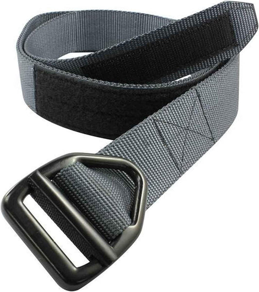 Bison Designs 38MM Heavy Duty Nylon Web Belt W/ V-Ring Buckle M Grey Apparel & Accessories > Clothing Accessories > Belts Bison