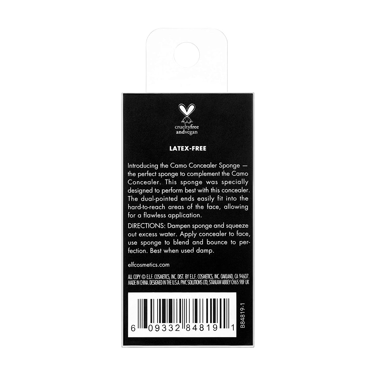 E.L.F. Cosmetics Camo Concealer Sponge, Makeup Sponge with Latex Free Foam & Dual-Pointed Ends for Blending, Vegan & Cruelty-Free, Flesh, 1 Count Health & Beauty > Personal Care > Cosmetics > Cosmetic Tools > Makeup Tools e.l.f.