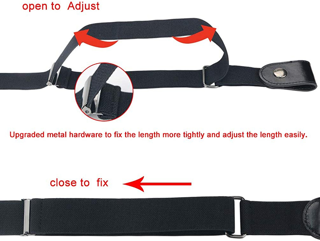 No Buckle Women/Men Stretch Belt, Invisible Elastic Belt for Jeans Pants Dresses Apparel & Accessories > Clothing Accessories > Belts maikun