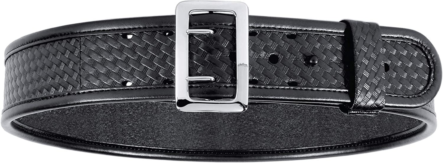 BIANCHI 7960 Sam Browne Duty Belt - 2.25" Apparel & Accessories > Clothing Accessories > Belt Buckles BIANCHI Basketweave - Chrome Snap 46