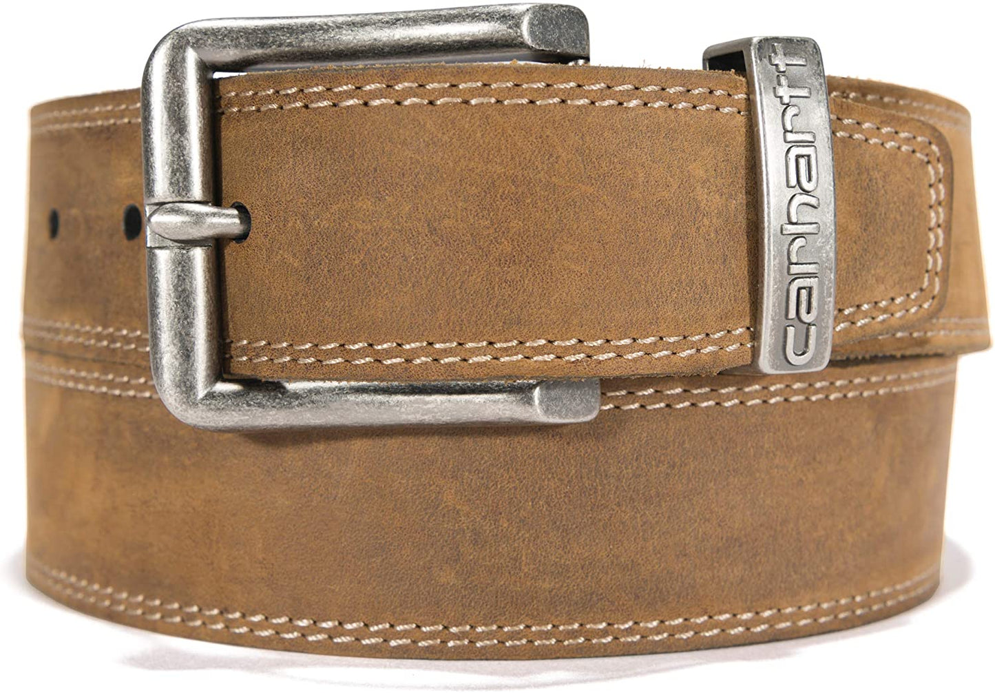 Carhartt Men'S Signature Casual Belt Apparel & Accessories > Clothing Accessories > Belts Signature Products Group (SPG) Jefferson Belt (Brown With Nickel Roller Finish) 40