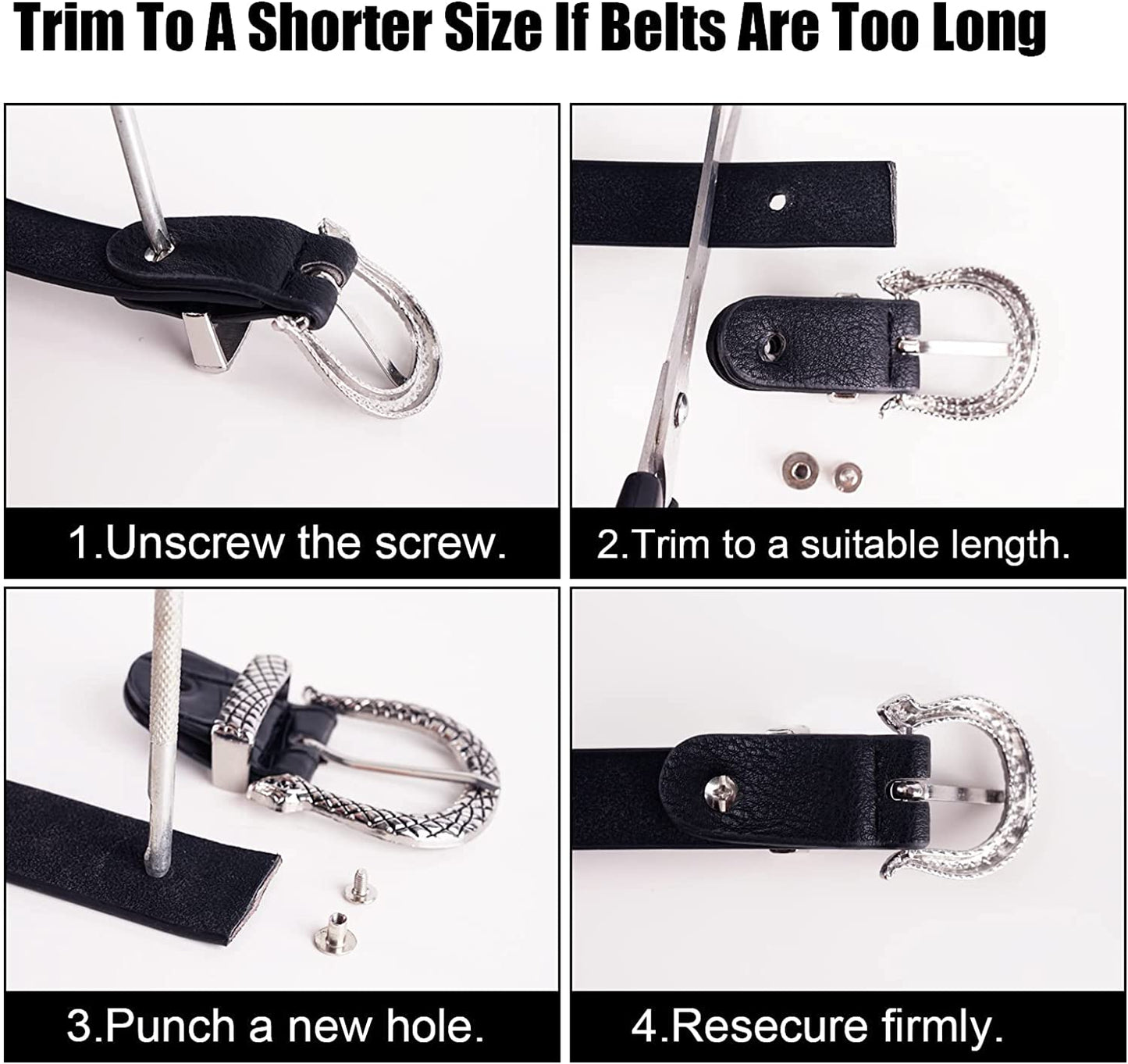 FIORETTO Women Fashion Belt with Snake Buckle Apparel & Accessories > Clothing Accessories > Belts FIORETTO