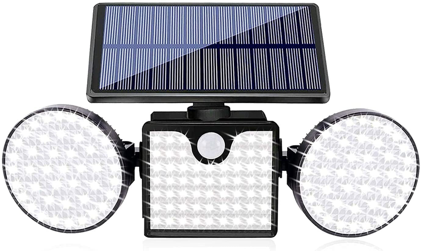 Fatpoom Solar Lights Outdoor 260 LED Solar Powered Wall Lights with Motion Sensor Dual Head Spotlights IP65 Waterproof 360° Adjustable Solar Motion Lights Outdoor for Front Door Yard Garden (1 Pack) Apparel & Accessories > Jewelry > Body Jewelry Fatpoom 1 Pack