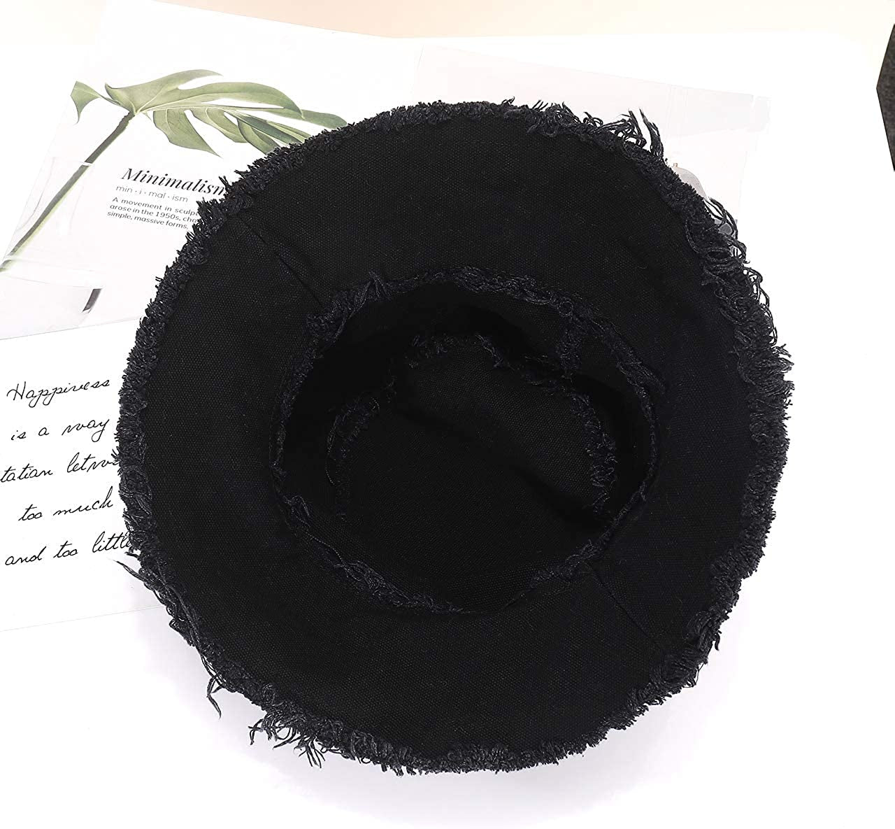 Boderier Sun Hats for Women Summer Casual Wide Brim Cotton Bucket Hat Beach Vacation Travel Accessories Apparel & Accessories > Clothing Accessories > Hats boderier