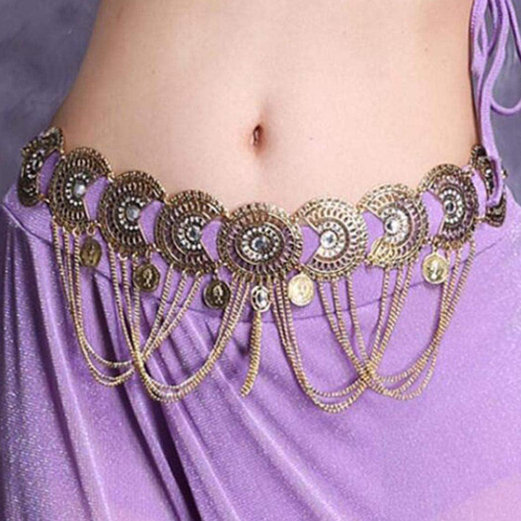 Brishow Gold Waist Chain Layered Body Chain Fashion Party Body Jewelry Accessory for Women and Girls (Gold) Apparel & Accessories > Jewelry > Body Jewelry Brishow Silver