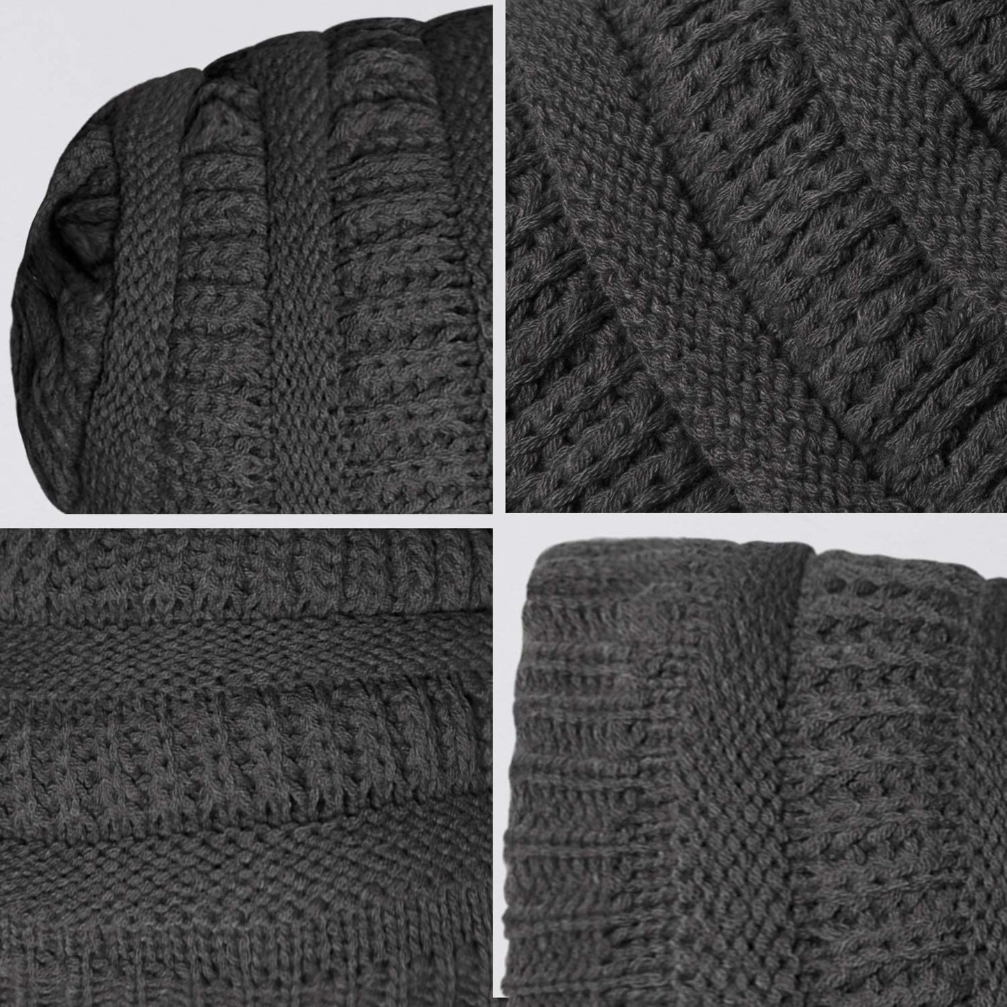 Ousipps 2 Pack Winter Hats for Men Women, Baggy Mens Beanies for Winter Ski Snow Skull Hats Black Beanie for Men and Women Apparel & Accessories > Clothing Accessories > Hats Ousipps