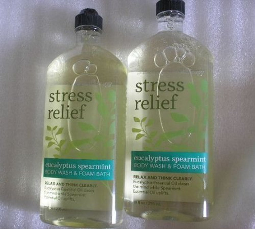 Lot of 2 Eucalyptus Spearmint Body Wash & Foam Bath 10 Oz. Stress Relief Health & Beauty > Personal Care > Cosmetics > Bath & Body Bath & Body Works