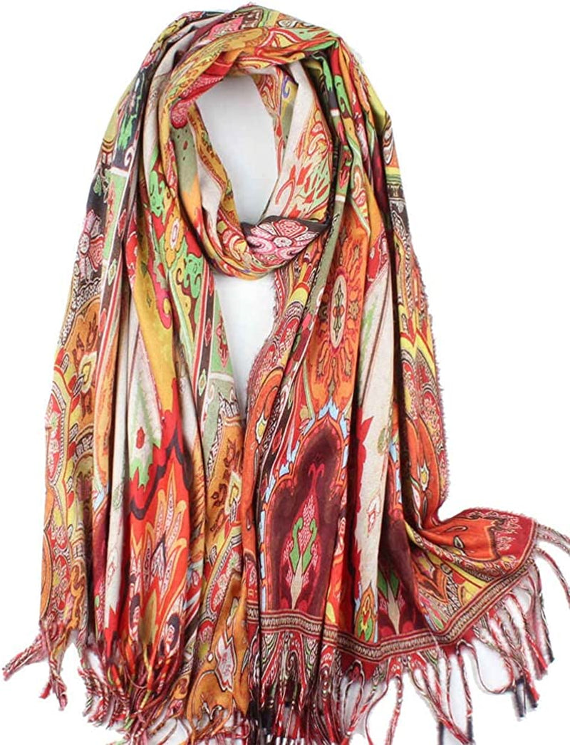 Soft Cashmere Feel Scarf for Women Elegant Art Print Winter Warm Scarves Large Shawl Wrap Monet Klimt Van Gogh Gifts Apparel & Accessories > Clothing Accessories > Scarves & Shawls Umjetnost C31