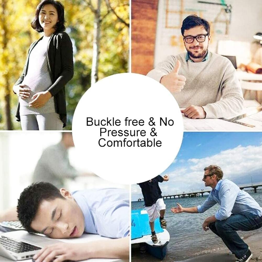 VJK No Buckle Free Elastic Belt for Women Men, Comfortable Adjustable Invisible Stretch Waist Belt for Jeans No Bulge 110Cm Apparel & Accessories > Clothing Accessories > Belts VJK