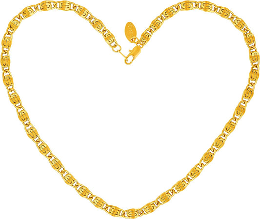 LIFETIME JEWELRY Diamond Cut Scroll Anklet for Women & Girls 24K Gold Plated Bracelet Apparel & Accessories > Jewelry > Anklets LIFETIME JEWELRY 5mm 10.0 Inches