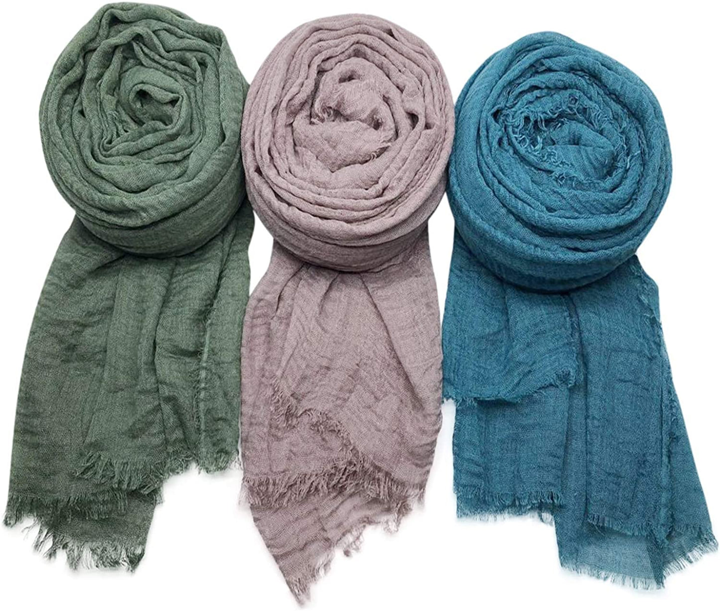 MANSHU 6 PCS Women Soft Scarf Shawl Long Scarf, Scarf and Wrap, Big Head Scarf Apparel & Accessories > Clothing Accessories > Scarves & Shawls MANSHU