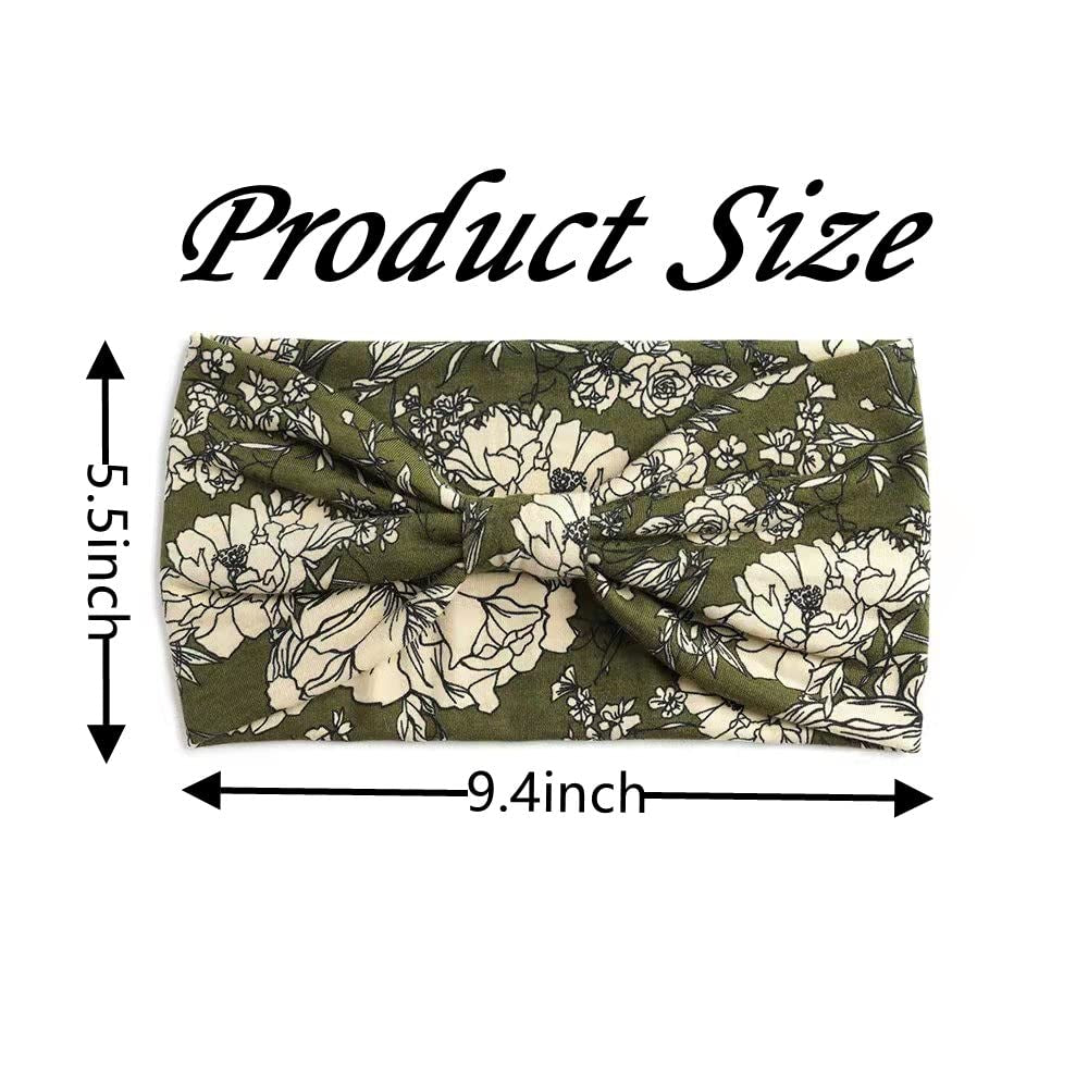 S&N Remille 3 Pack Wide Boho Headbands for Women and Girls, Elastic Turban Head Wrap Non-Slip Hair Bands for Sport Yoga and Running Headband Apparel & Accessories > Clothing Accessories > Bandanas & Headties S&N Remille