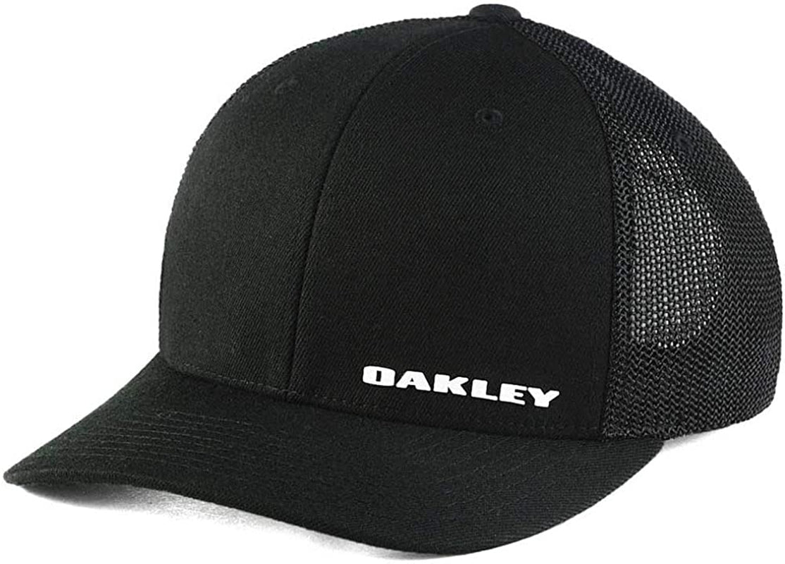 Oakley Indy Stretch-Fitted Cap Apparel & Accessories > Clothing Accessories > Hats Oakley Black/Black Large-X-Large
