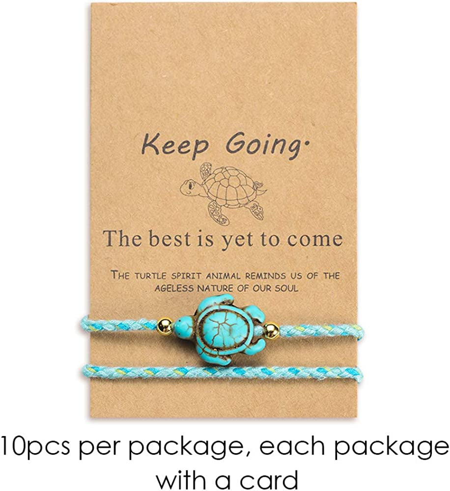 Jeka Waterproof Sea Turtle Anklets for Women Men Rope Friendship Handmade Adjustable Boho Beach Jewelry Gifts Apparel & Accessories > Jewelry > Anklets JEKA JEWELRY